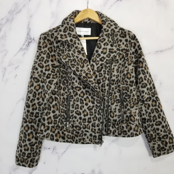 Cupcakes and Cashmere Margaux Leopard Moto Jacket - Picture 8 of 11